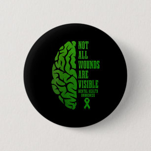 Womens Mental Health Awareness S Not All Wounds Ar 6 Cm Round Badge