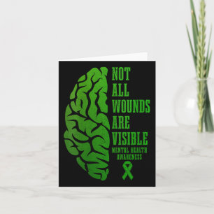 Womens Mental Health Awareness S Not All Wounds Ar Card