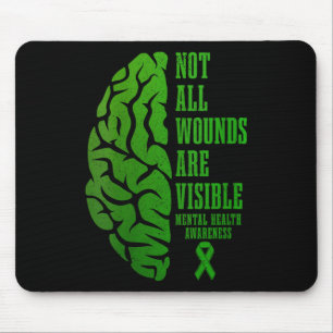 Womens Mental Health Awareness S Not All Wounds Ar Mouse Mat