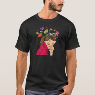 Womens Mental Health Matters Think Positive Thoug T-Shirt