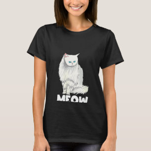 Womens Meow Cat Lady And Cats Kittens People Men T-Shirt