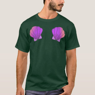 Womens Mermaid Fairy tale Pink Purple Princess Sea T-Shirt