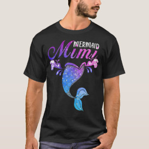 Womens Mermaid Mimi Mermaid Birthday Party Mother' T-Shirt