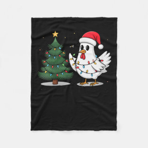 Womens Merry Chick-mas Ultrygeist Funny Chicken Gh Fleece Blanket