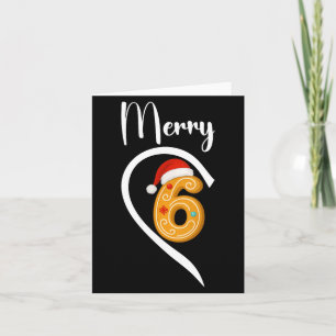 Womens Merry Christmas 67 Meme Gingerbread Couple Card