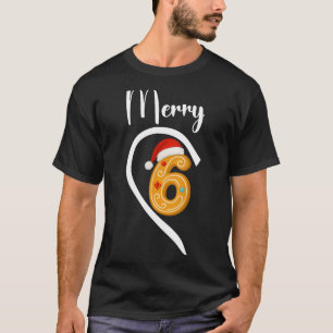 Womens Merry Christmas 67 Meme Gingerbread Couple T-Shirt