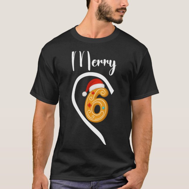 Womens Merry Christmas 67 Meme Gingerbread Couple  T-Shirt (Front)