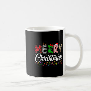 Womens Merry Christmas Lights Santa Family Xmas Pa Coffee Mug