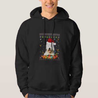 Womens Merry Christmas Old English Sheepdog Dog Ug Hoodie