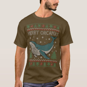 Womens Merry Christmas Orcas Killer Whale Gift Ugl T-Shirt