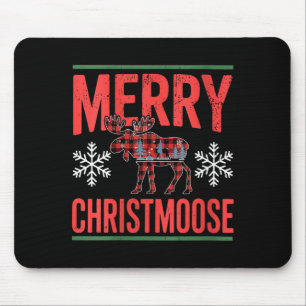 Womens Merry Christmoose Holiday Moose Ugly Sweate Mouse Mat