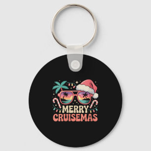 Womens Merry Cruisemas 2025 2026 Christmas Santa R Key Ring