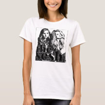 Women's "Mersi Stone In The Sesh" White Tee