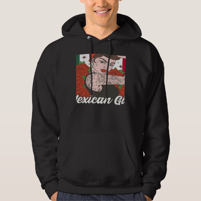 Womens Mexican Girl Mexicana Hoodie (Front)
