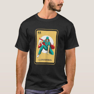 Womens Mexican La Enfermera Nurse Traditional Bing T-Shirt