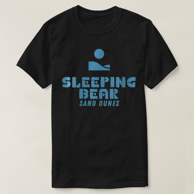 Womens Michigan Michigander Great Lakes Sleeping B T-Shirt (Design Front)