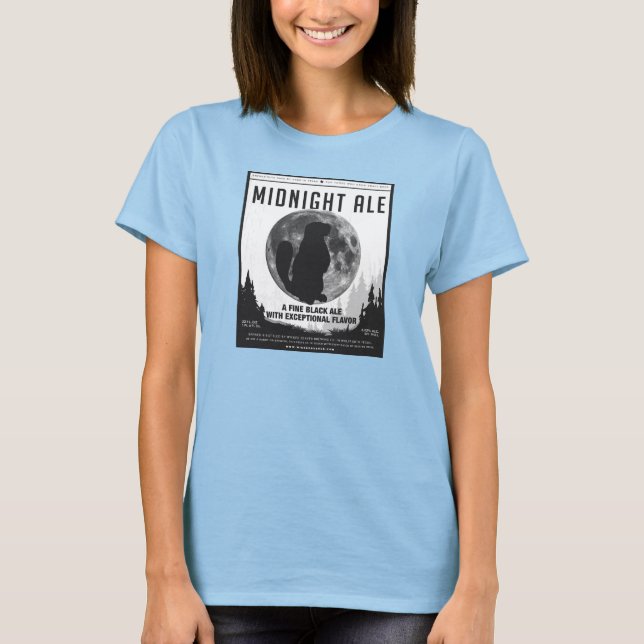 Women's Midnight Ale Shirt Bella Flowy Circle Top (Front)