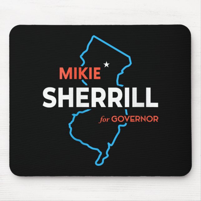 Womens Mikie Sherrill New Jersey Governor Election Mouse Mat (Front)
