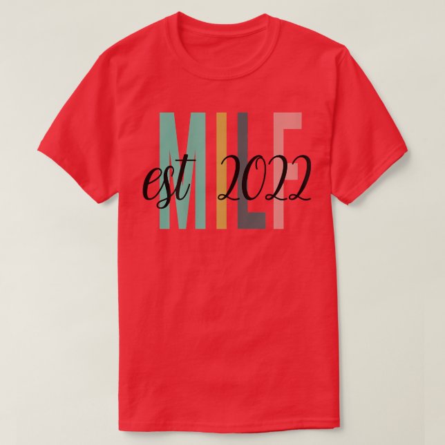 Womens MILF Est  T-Shirt (Design Front)