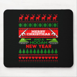 Womens Military Ugly Christmas Sweater Army Mouse Mat