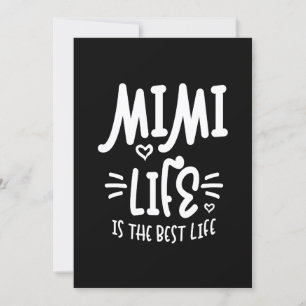 Womens Mimi Life Is The Best Life Thanksgiving Invitation