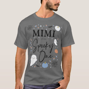 Womens Mimi of the Spooky One First Birthday Blue T-Shirt