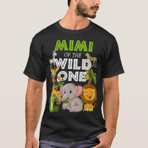 Womens Mimi of the Wild One Zoo Birthday Safari Ju T-Shirt