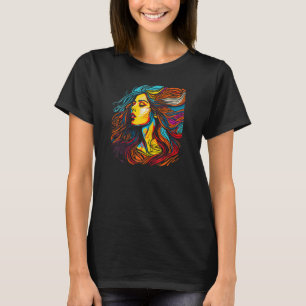 Womens Mindful Mama Yoga Meditation and Music Fest T-Shirt