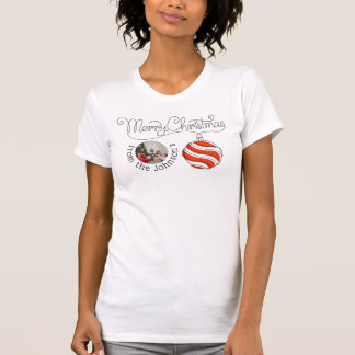 Women's Minimalist Merry Christmas Family T-Shirt