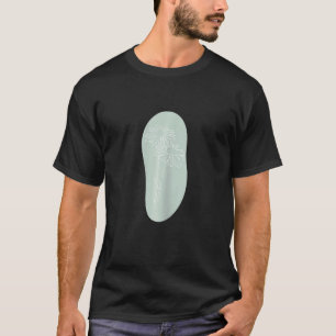 Womens Minimalistic Boho Daisy Line Abstract Paste T-Shirt