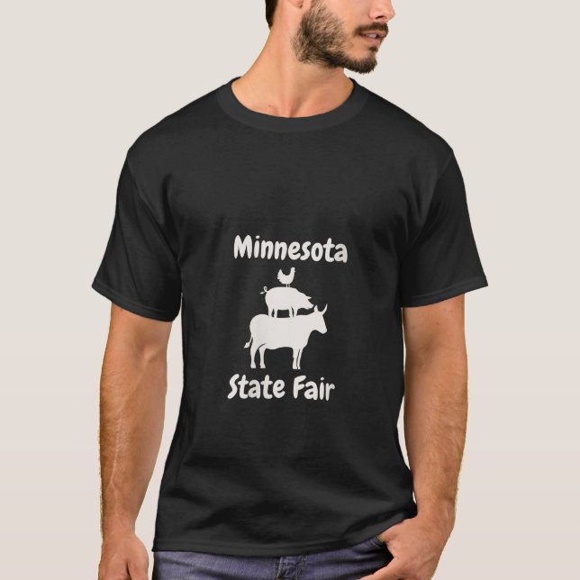 Womens Minnesota State Fair Livestock Show V Neck  T-Shirt (Front)