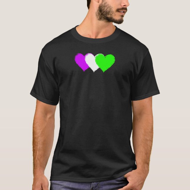 Womens Modern feminist Suffragette heart T-Shirt (Front)