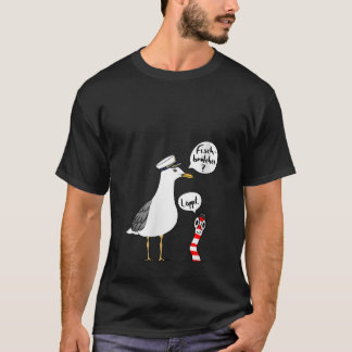 Womens Moin L ppt Saying Seagull Funny Gift North  T-Shirt