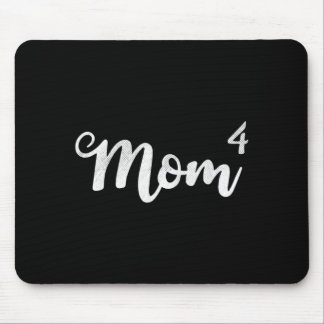 Womens mom4 mum of 4 mother of four kids mamaWomen Mouse Mat