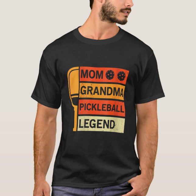 Womens Mom Grandma Pickleball Legend  Pickleball T-Shirt (Front)