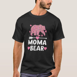 Womens Moma Bear Moma Family Matching Mother's Da T-Shirt