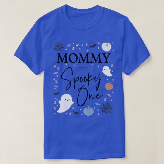 Womens Mommy of the Spooky One First Birthday Boy  T-Shirt (Design Front)