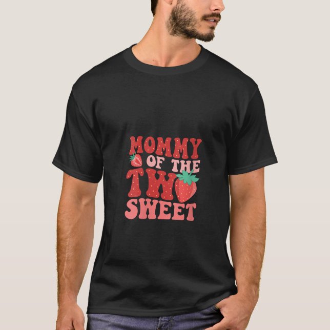 Womens Mommy Of The Two Sweet Second Birthday Girl T-Shirt (Front)