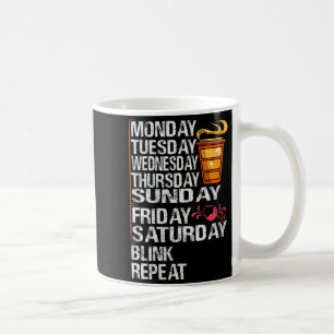 Womens Monday Coffee Friday Wine - Funny Week - Pa Mug
