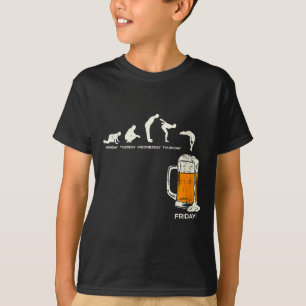 Womens Monday To Friday Beer Funny Work Week Drink T-Shirt
