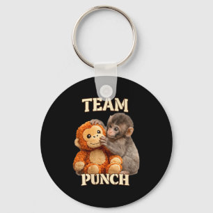 Women's monkey team punch  key ring