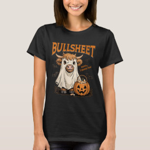 Womens Moo... I Mean Boo Bullsheet Highland Cow Gh T-Shirt