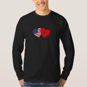 Womens Moorish American Morocco Flag Moroccan Socc T-Shirt