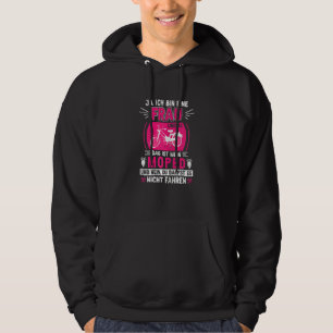 Womens Moped Moped Biker Mopedfahrerin Fun Saying Hoodie