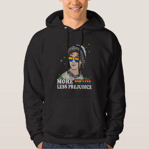 Womens More Pride Less Prejudice Funny LGBT Gay Pr Hoodie