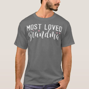 Womens Most Loved Heart Grandma Funny Gifts World' T-Shirt