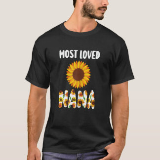 Womens Most loved Nana Nana Grandma T-Shirt