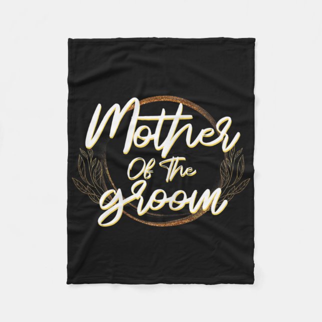 Womens Mother Of The Groom Bachelorette Wedding Pa Fleece Blanket (Front)