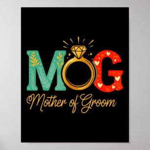Womens Mother Of The Groom Mob Mog Mum Wedding Bac Poster