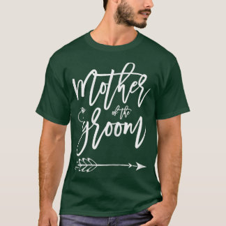 Womens Mother Of The GroomArrow Ring Bridal Party  T-Shirt